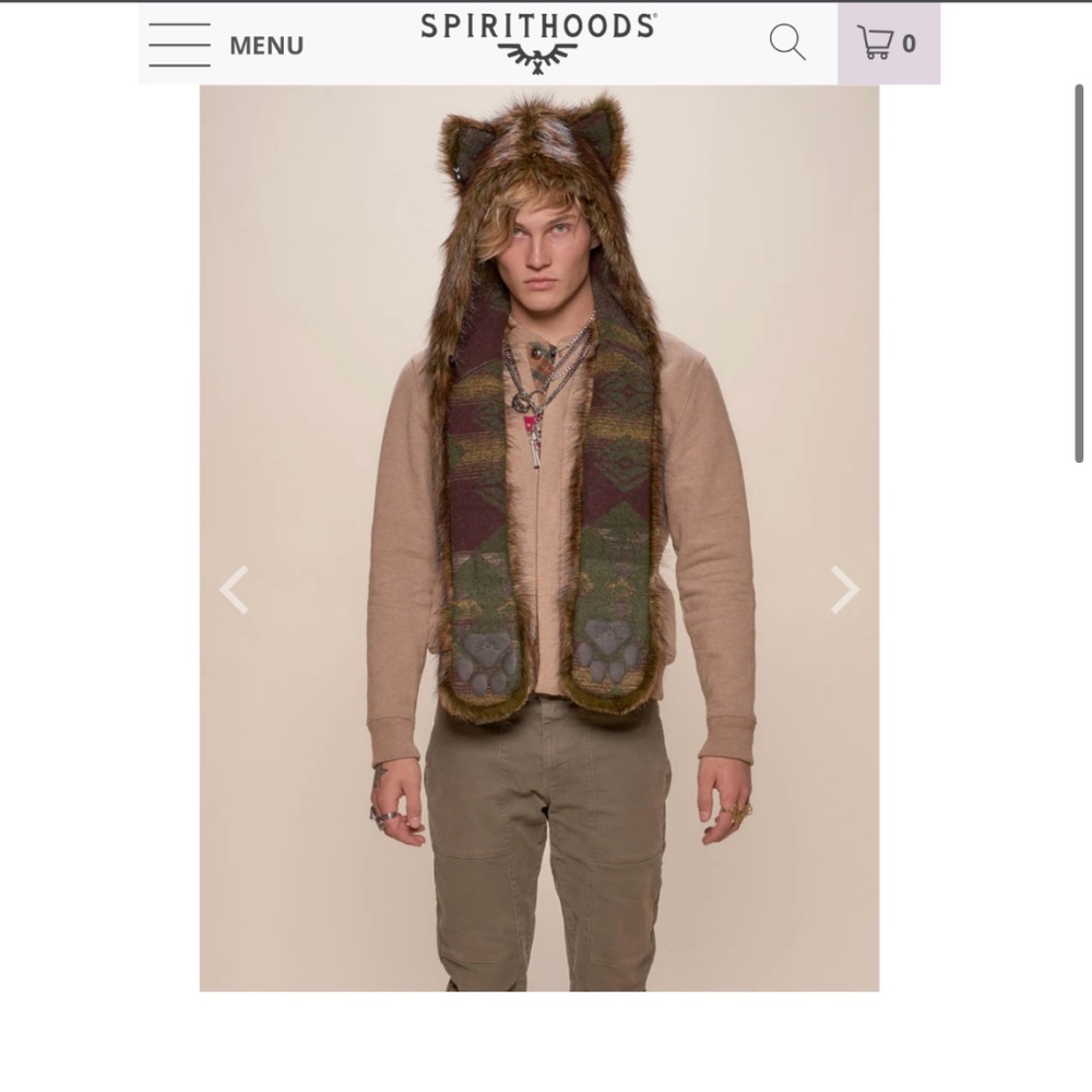 Spirithoods - forest fox collectors edition - festival hood